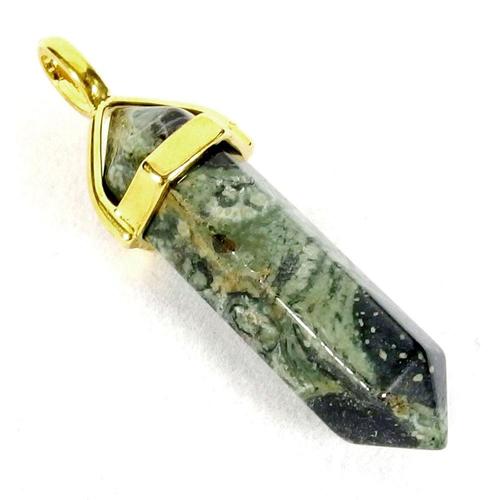 Kambaba Jasper Double  Point  Pendant