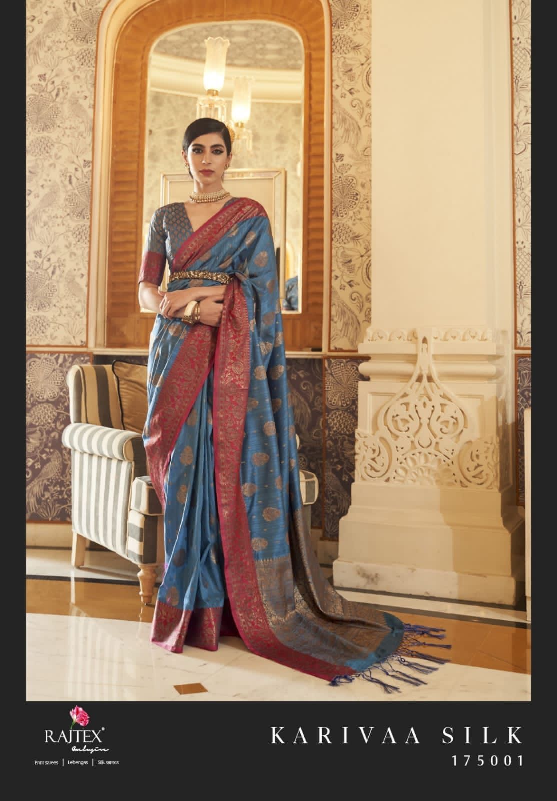 Linen Designer Saree
