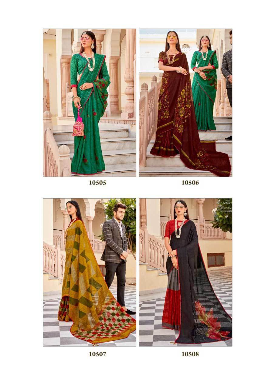 Linen Designer Saree