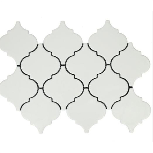400X270 MM Lantern Glossy White Mosaic Tiles