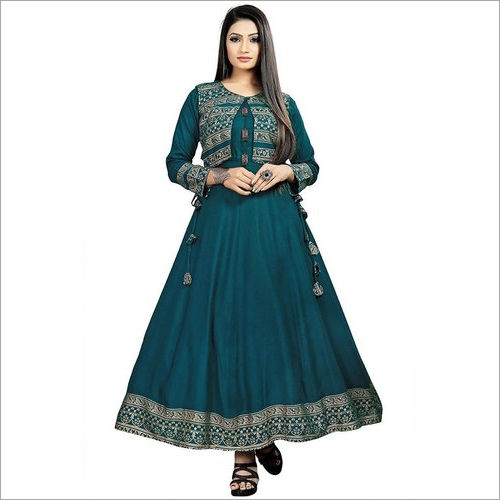 Washable Ladies Gown Style Kurti