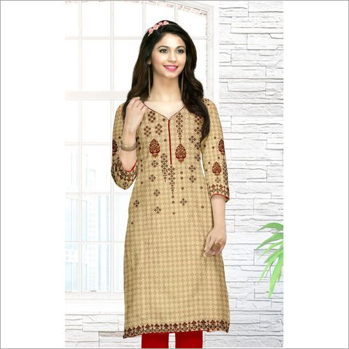 Washable Ladies Printed Kurti