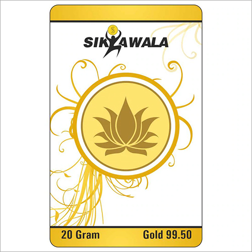 Lotus Fine Finish 24 Kt 99.5 20 Gm Gold Coin - Color: Golden