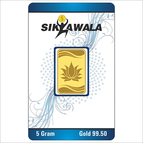 Lotus Gold Coin - 5 gm, 24 kt 99.5 Purity | High Quality Golden Finish