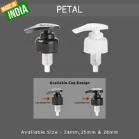 Petal Shaped Lotion Dispenser Pump - Plastic Material, 24/410 & 28/410 Neck Sizes, White/black/green Colors | Open And Close Lock System, Ideal For Handwash Bottles