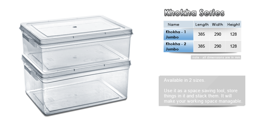 Plastic Jumbo storage box khokha