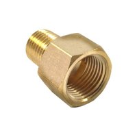 Brass Hex Reducer - Brass, 1/8-1" Size Range, Golden Color, Npt Thread Type | Easy Installation, Reliable Connection, Size Reduction