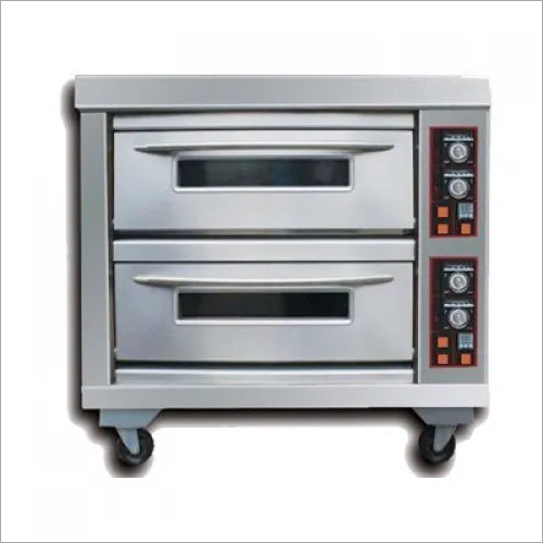 Mild Steel Double Deck Electric Bakery Oven By MAANVI KITCHEN APPLIANCES
