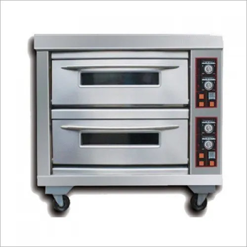 Mild Steel Double Deck Electric Bakery Oven 