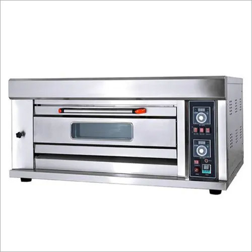 Commercial Single Deck Double Tray Gas Operated Baking-Pizza Oven