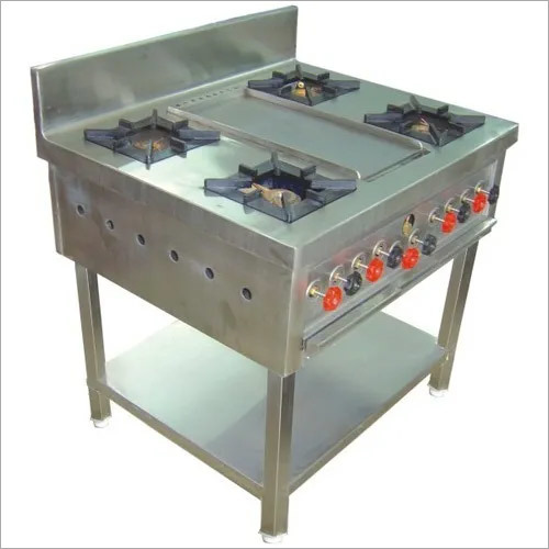 Commercial SS Four Burner Range
