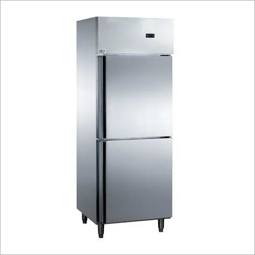 Sliver Commercial Double Door Vertical Refrigerator