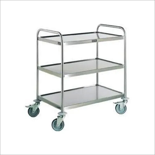 Silver Commercial Ss Utility Trolley