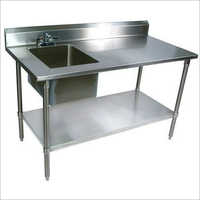Commercial SS Table with Sink Unit