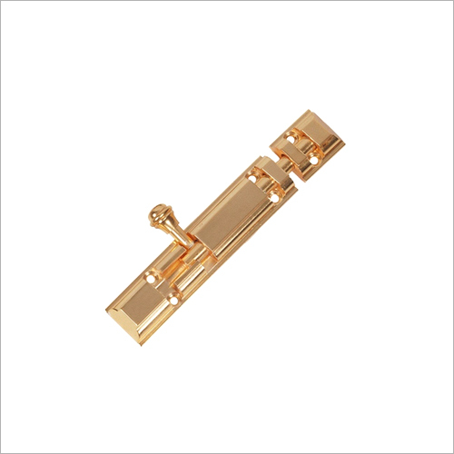 6 Inch Brass Royal Tower Bolt - Brass Material, 9 mm Rod Thickness | Designed for Door Fitting, Durable Finish