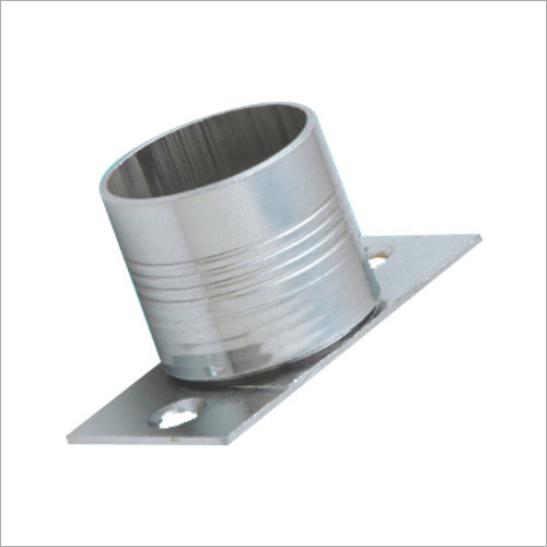 Stainless Steel Curtain Rod Socket - Stainless Steel, Cylindrical Structure | Corrosion Resistant, Lightweight, Durable Finish