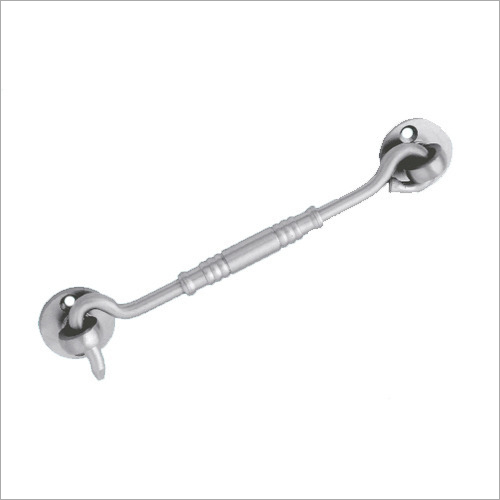 Fancy Gate Hook - Brass Material, Silver Color | Sturdiness, Easy to Install, Rust Resistance for Doors, Windows, Cabinets & Furniture Fittings