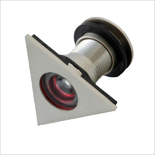 Steel Triangle Door Eye - Steel Material, Silver Color | Application: Door, Shape: Triangle