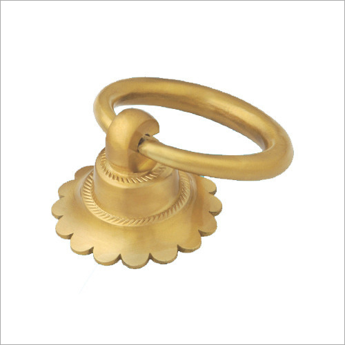 Brass Door Knocker - Traditional Design, 10-Year Warranty | Golden Finish, Durable Brass Material, Ideal for Home Entrance