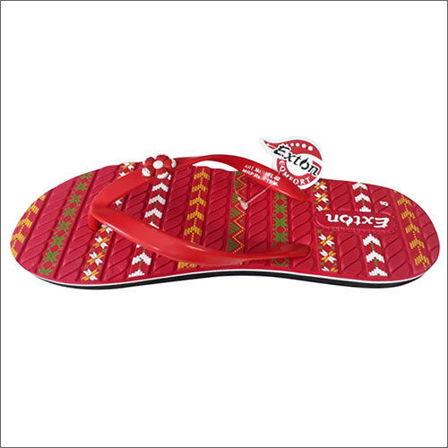 Ladies Printed Flat Slipper