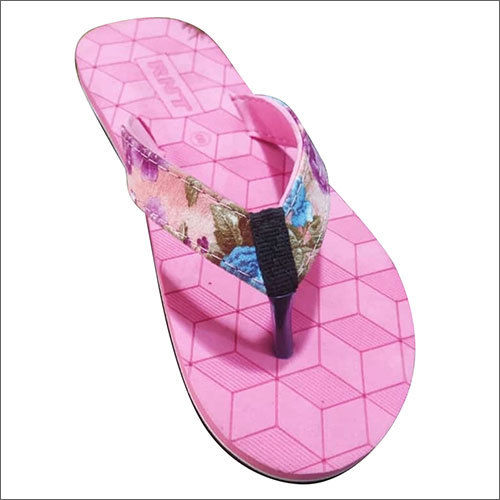 Pink Ladies Fancy Printed  Slipper