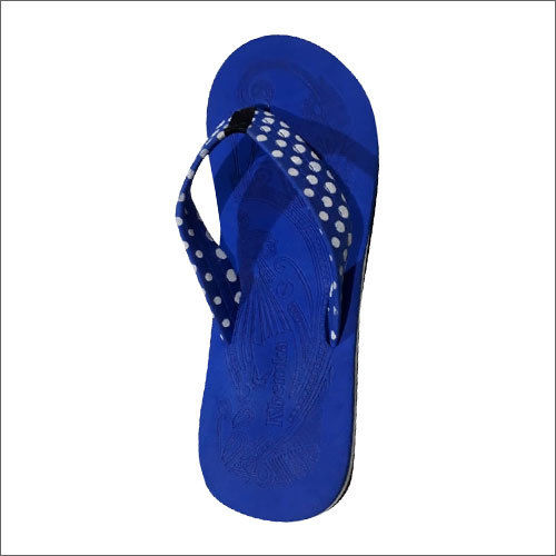 Ladies Blue Flip Flop Slippers