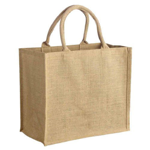 Off White Jute Shopping Bag