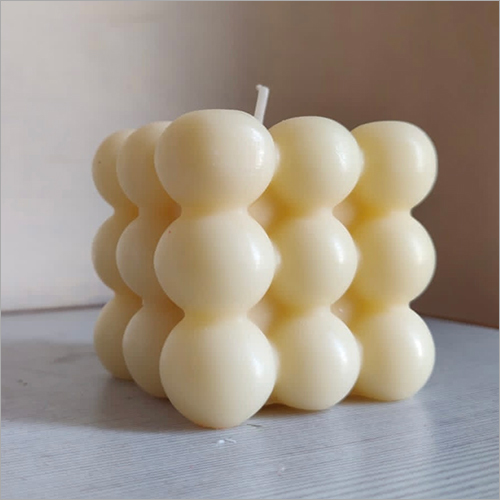 Scented White Bubble Candle
