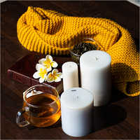 White Soy Wax Pillar Candles