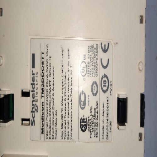 SCHNEIDER ELECTRIC TM2DD08TT DISCRETE OUTPUT MODULE