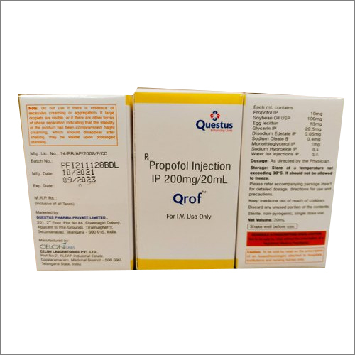 200 mg Propofl Injection IP