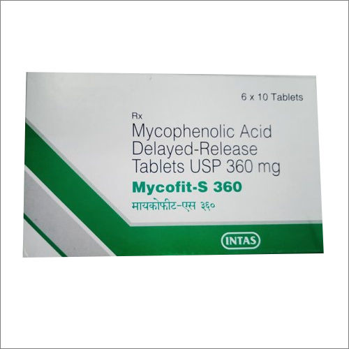 360 Mg Mycophenolic Acid Delayed Release Tablets Usp General Medicines