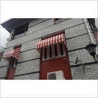Pvc Striped Window Awning Design Type: Customized
