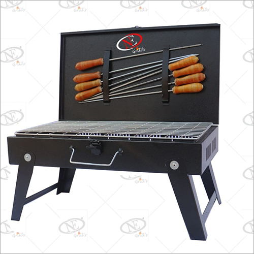Briefcase Style Charcoal Barbecue Grill