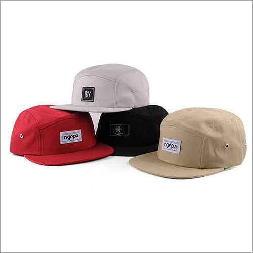 Low Moq Wholesale Multicolor Woven Label Custom 5 Panel Camping Hats