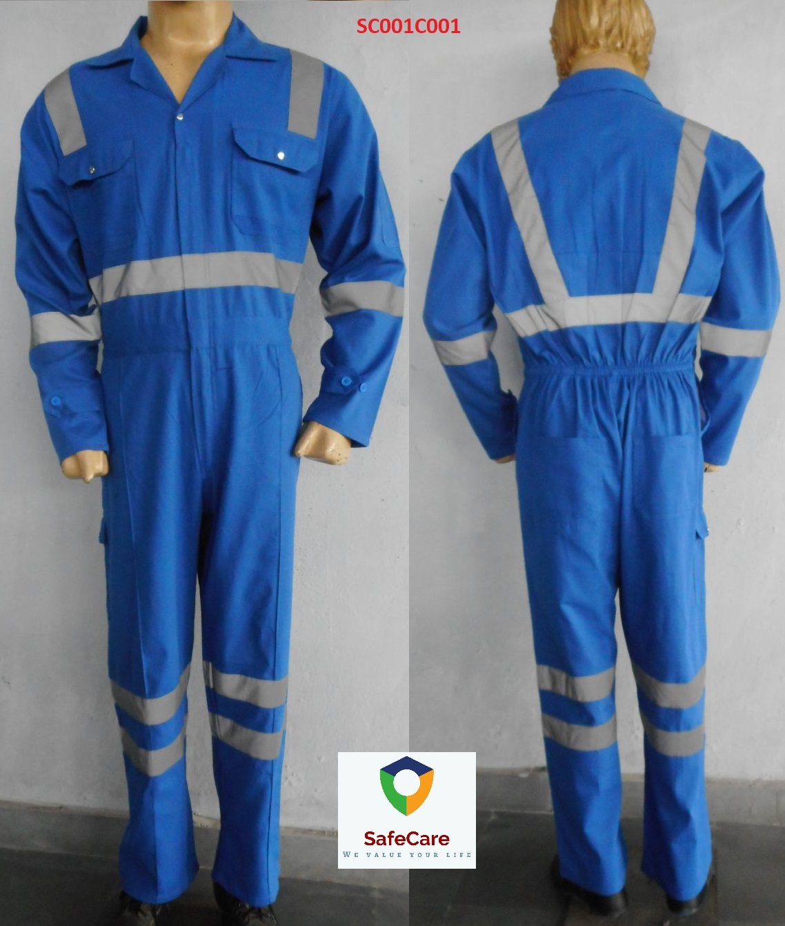 Cotton Blue Mechanic Boiler Suits