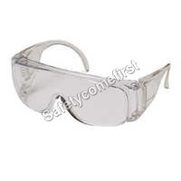 Over Spectacle - Polycarbonate Zero-power Lens, White Plastic Frame | Ce Compliant, Unisex, New