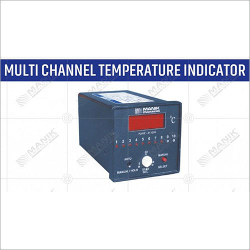 Multi Channel Temperature Indicator - RTD Pt 100/Pt 1000 Sensors, 3 1/2 Digit Display, 420 mA Output, 230 VAC Supply