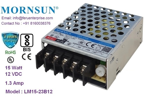 12VDC 1.3A MORNSUN SMPS Power Supply