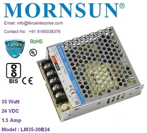 12VDC 3A MORNSUN SMPS Power Supply