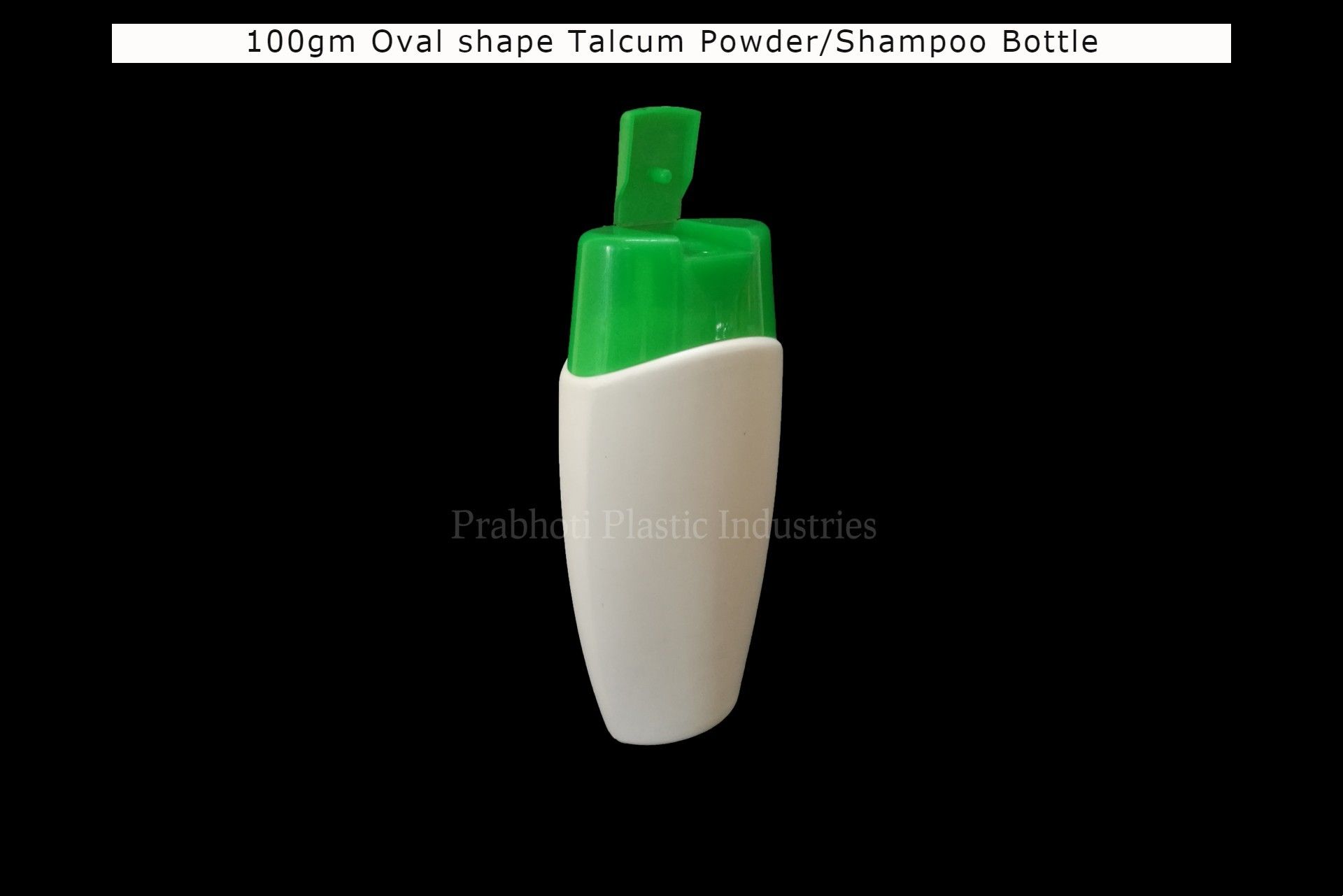 Oval shape Powder bottle with Flip top cap