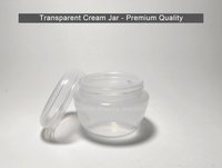 Transparent Cream Jar
