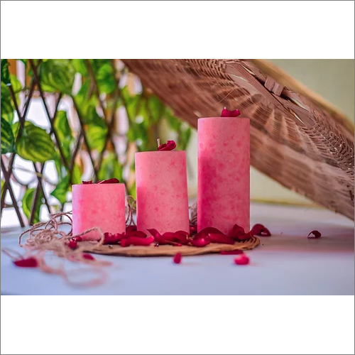 Plain Pillar Scented Candles Use: Home Decoration