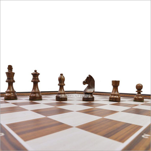 Wooden Laminated 21 Inch Chess Board Game Set Handcrafted