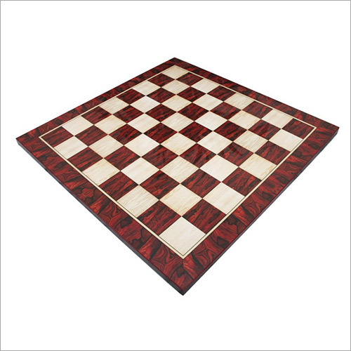 21 Inch Wooden Laminated Chess Board In Indian Rosewood & Maple Wood