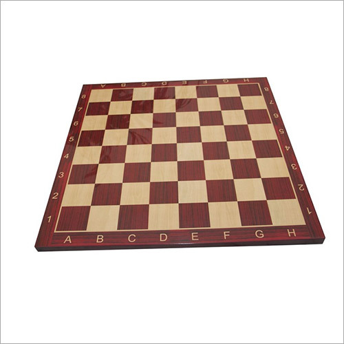 21 Inch 55 Mm With Notations Wooden Laminated Chess Board Rosewood & Maple Wood
