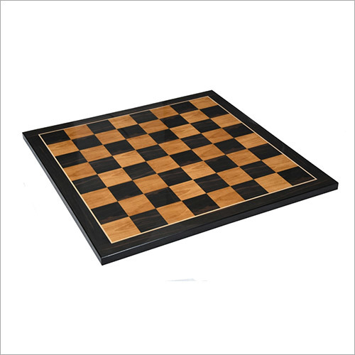 21 Inch-55 Mm Wooden Laminated Chess Board In Ebony And Antique