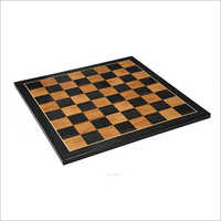 21 Inch-55 Mm Wooden Laminated Chess Board In Ebony & Antique