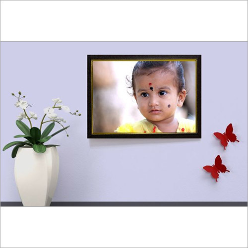 A4 Gold Line Brown Photo Frame
