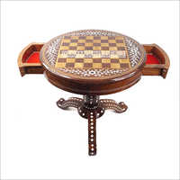 Living Room Decor Inlaid Wood Chess Table